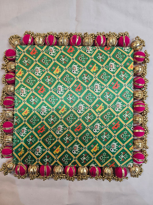 Square Decorative Flat Wedding tray