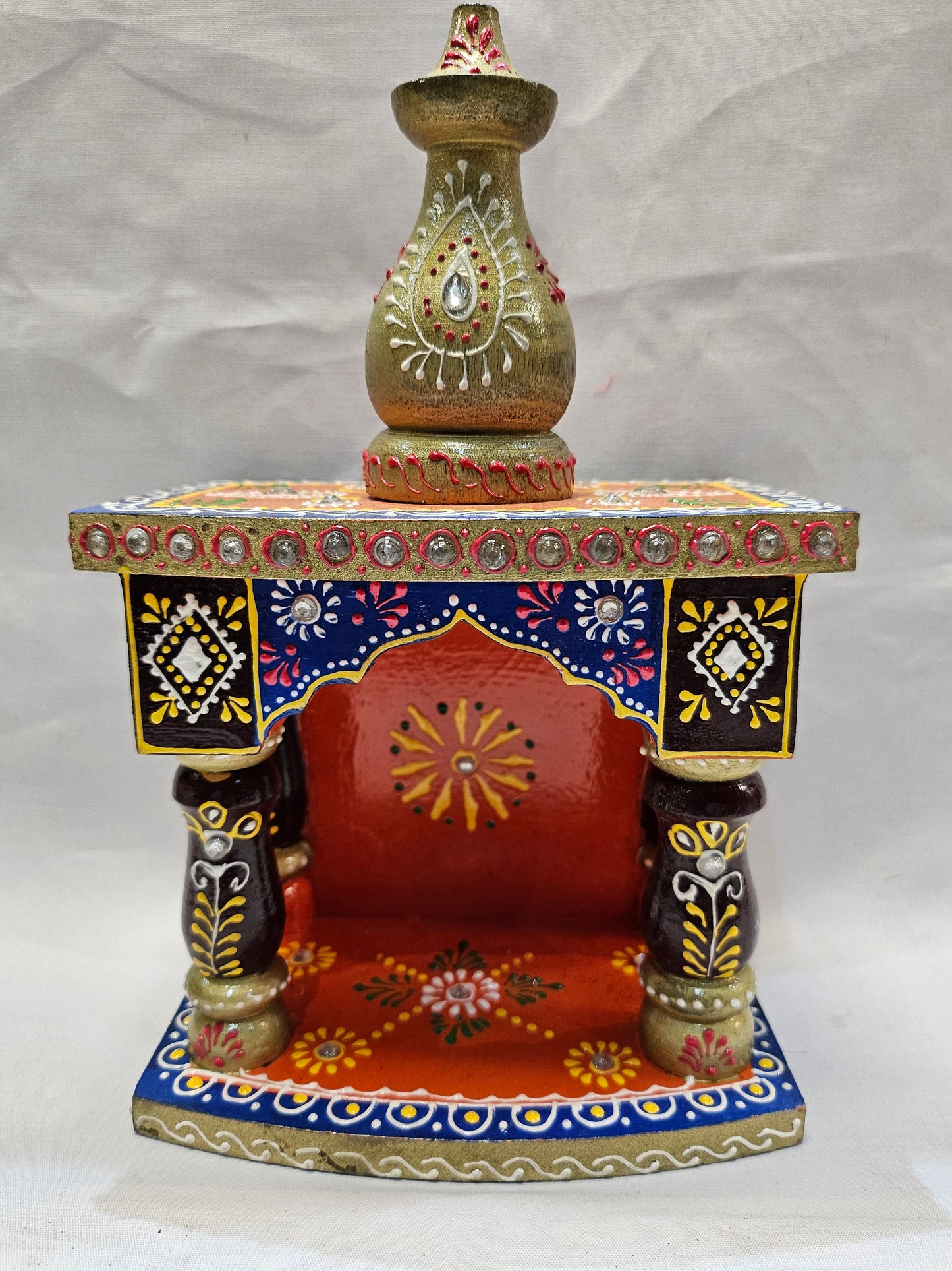 Mini Wooden Mandir