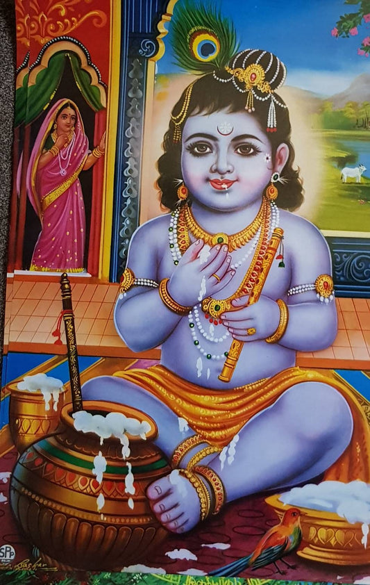 Large print of bal Gopal 25"×35 by SPP