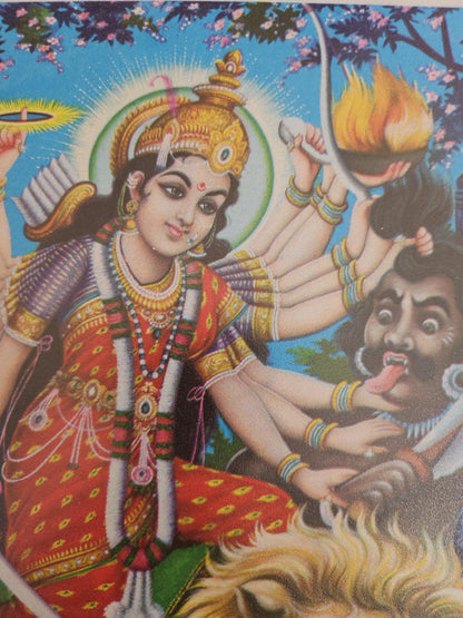 Mahishasura mardini by Brijbasi Press 6.5in x 9.5inch