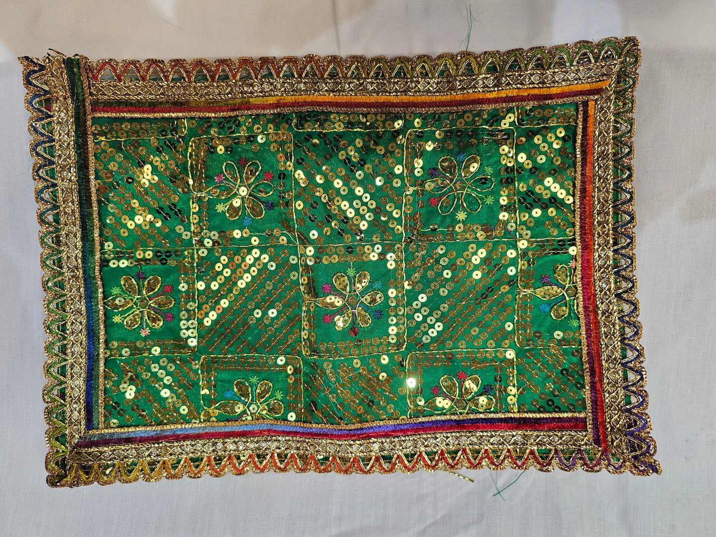 Heavy Square Design Bandhani Chundari/Chunri for Mataji/ Matarani