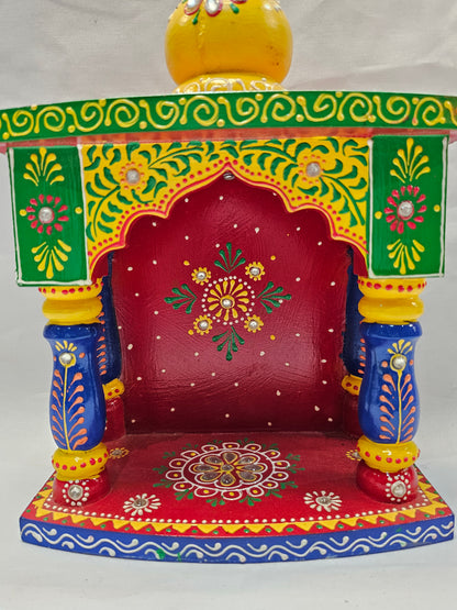Mini Wooden Mandir