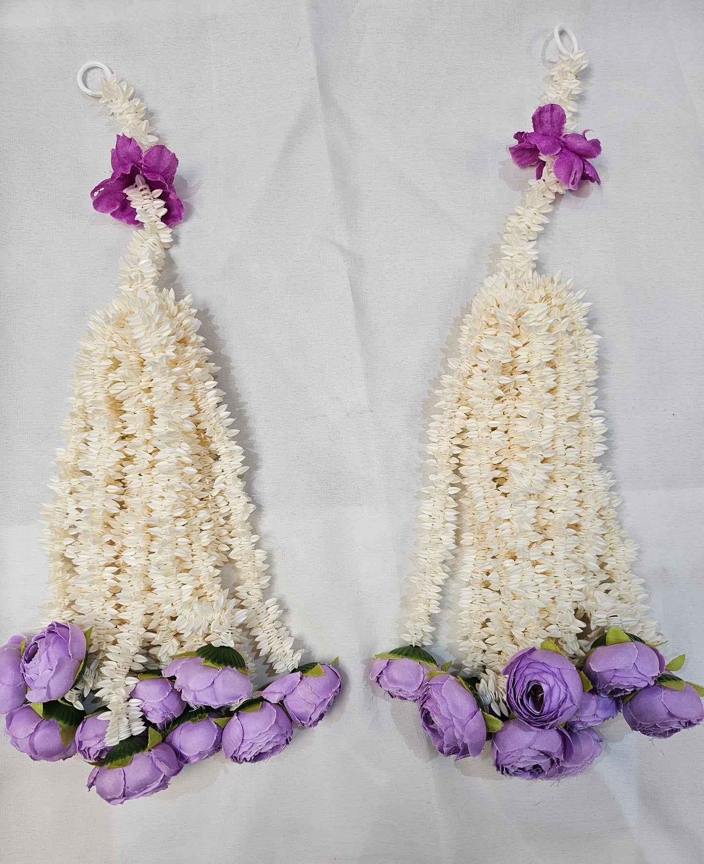 Artifical flower hanging dexorations for mehndi party