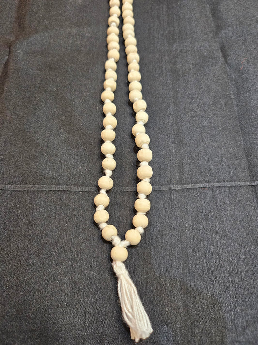 White sandalwood jaap mala, rosary