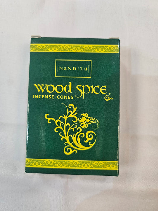 Wood spice dhoop cones