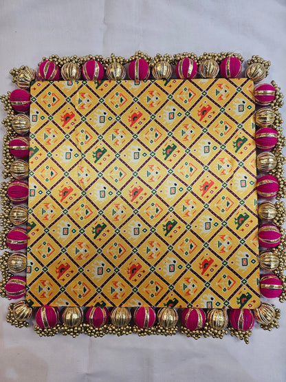 Square Decorative Flat Wedding tray