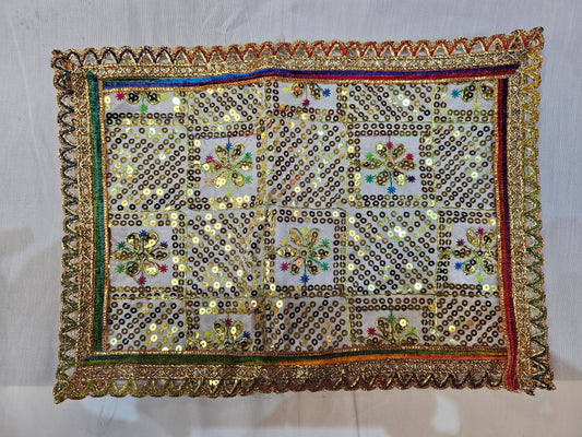 Heavy Square Design Bandhani Chundari/Chunri for Mataji/ Matarani